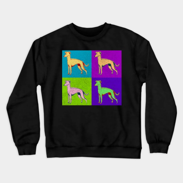 Greyhound Dog Lover Best Pop Art Style Design Dog Gift Owner Crewneck Sweatshirt by joannejgg